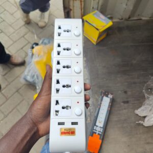 CX‑104 USB Charger Power Strip / Multi Socket Extension with USB ports + independent switches